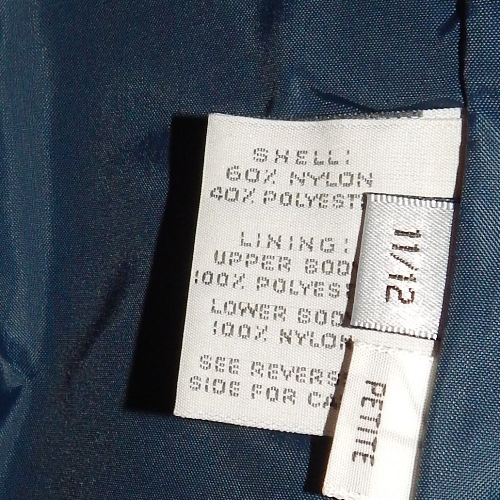 Ladies Forecaster of Boston Trench - Rain Coat - Jacket ~11/12 Petite~ Navy Blue - Picture 10 of 11